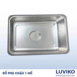Alternative view of Chậu rửa bát 1 hố âm bàn giật cấp CR7843A-GCMH