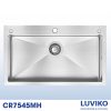 Chậu rửa bát 1 hố inox Posco CR7545MH