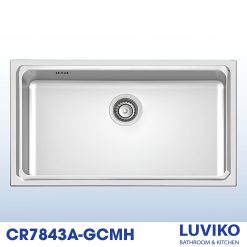 Chậu rửa bát 1 hố âm bàn giật cấp CR7843A-GCMH