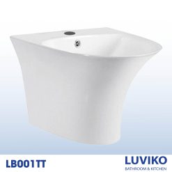 CHẬU RỬA LAVABO LIỀN CHÂN LUVIKO LB001TT