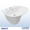 CHẬU RỬA LAVABO LIỀN CHÂN LUVIKO LB004TT
