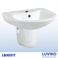 CHẬU RỬA LAVABO CHÂN LỬNG LUVIKO LB005TT