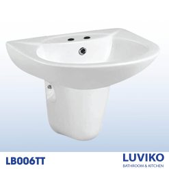 CHẬU RỬA LAVABO CHÂN LỬNG LUVIKO LB006TT