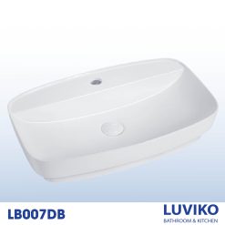 CHẬU RỬA LAVABO BÁN ÂM BÀN LUVIKO LB007DB