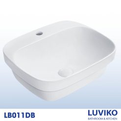 CHẬU RỬA LAVABO BÁN ÂM BÀN LUVIKO LB011DB