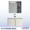 TỦ CHẬU LAVABO LUVIKO LV 913KT80 INOX