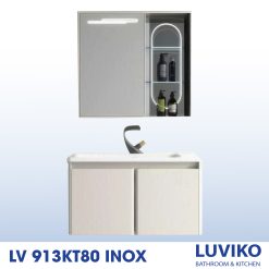 TỦ CHẬU LAVABO LUVIKO LV 913KT80 INOX
