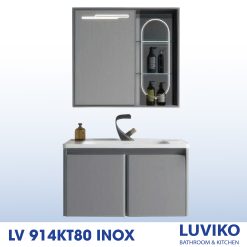 TỦ CHẬU LAVABO LUVIKO LV 914KT80 INOX