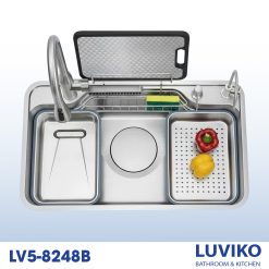 CHẬU RỬA CHÉN PHONG CÁCH NHẬT LV5-8248B