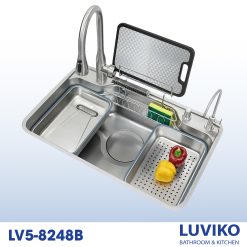 Alternative view of CHẬU RỬA CHÉN PHONG CÁCH NHẬT LV5-8248B