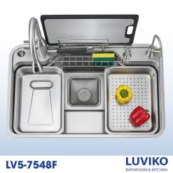 CHẬU RỬA CHÉN PHONG CÁCH NHẬT LV5-7548F
