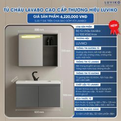 Alternative view of TỦ CHẬU LAVABO LUVIKO LV 920KT60