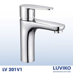 BỘ VÒI LAVABO GẮN CHẬU LUVIKO LV 201V1