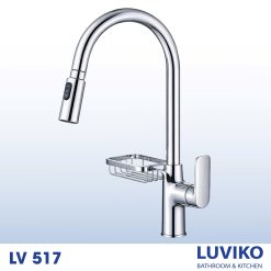VÒI RỬA CHÉN NÓNG LẠNH CAO CẤP LUVIKO LV 517