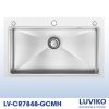 CHẬU RỬA CHÉN LUVIKO CAO CẤP LV-CR7848-GCMH