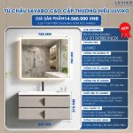 TỦ CHẬU LAVABO LUVIKO LV911 - KT80