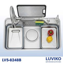 CHẬU RỬA CHÉN PHONG CÁCH NHẬT LV5-8248B