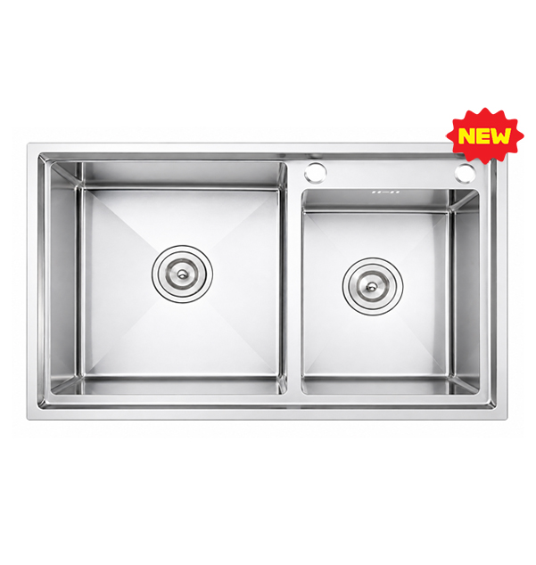 CHẬU RỬA CHÉN PHONG CÁCH LUVIKO LỆCH GIẬT CẤP LV-CR8245L-GC