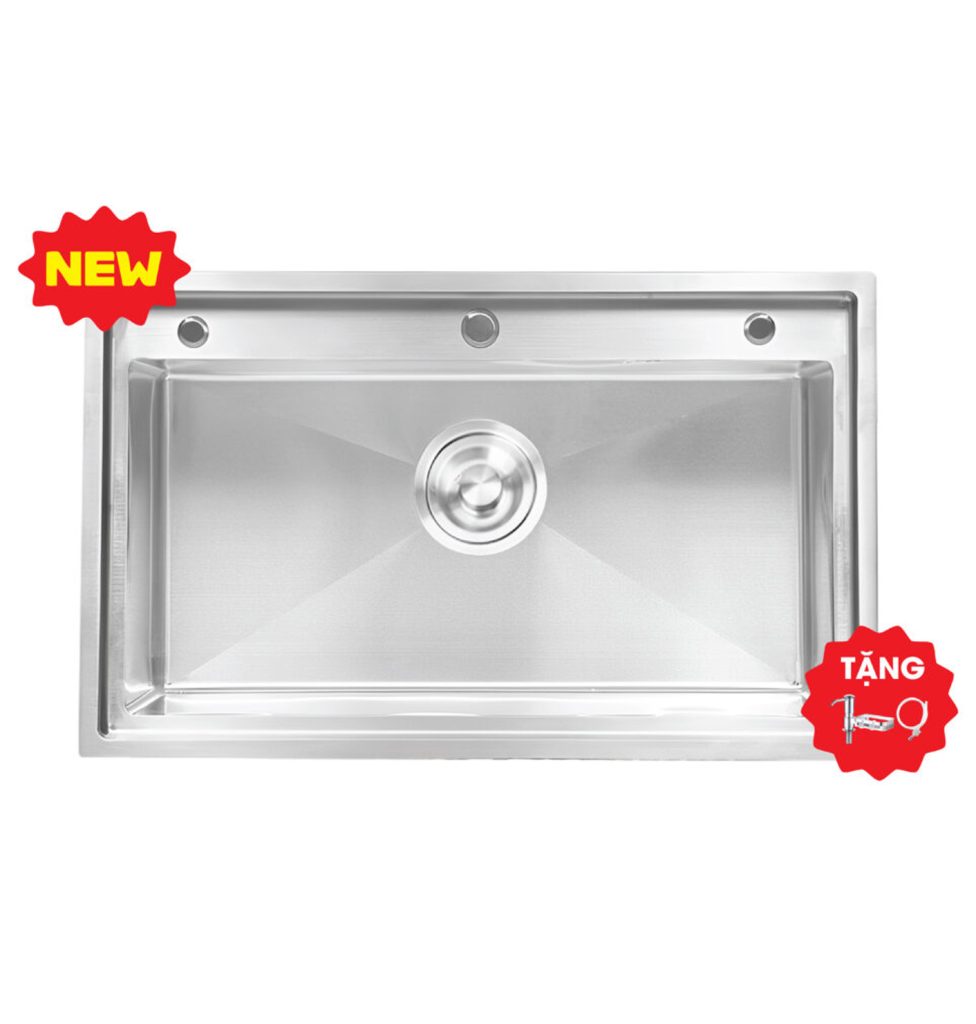 CHẬU RỬA CHÉN LUVIKO CAO CẤP LV-CR7848B-GCMH