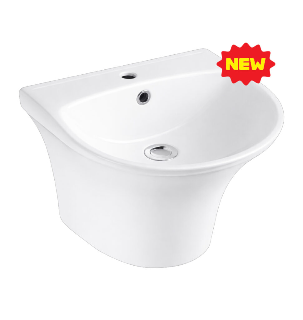 CHẬU RỬA LAVABO LIỀN CHÂN LUVIKO LV C9505