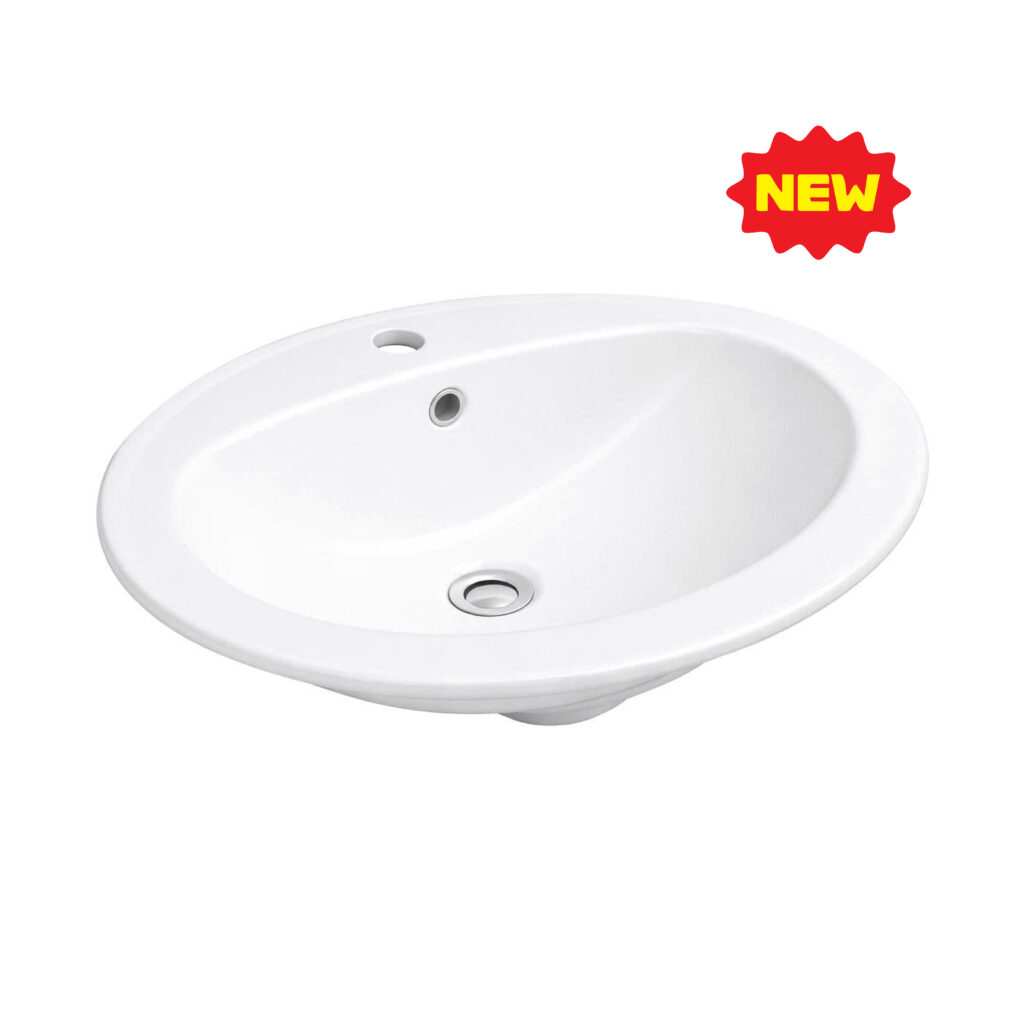 CHẬU RỬA LAVABO BÁN ÂM BÀN LUVIKO C200